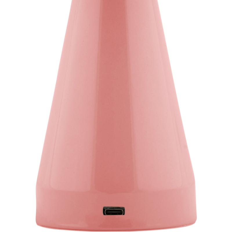 Lampe de table LED rechargeable rose...