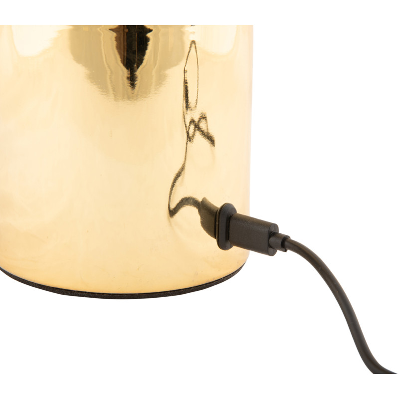 Lampe de table LED rechargeable dorée...