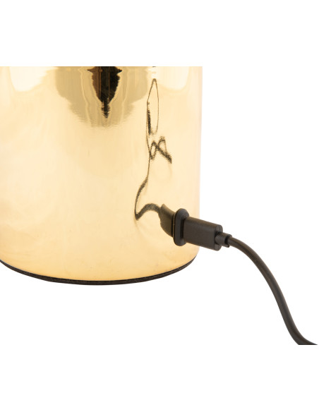 Lampe de table LED rechargeable dorée 29,5 cm Camp