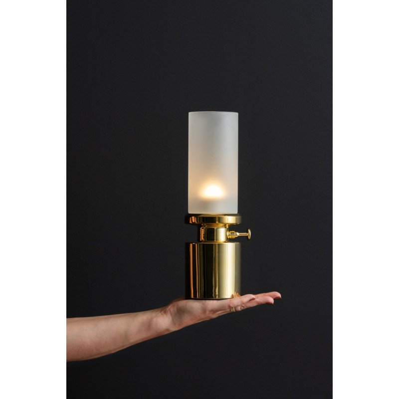 Lampe de table LED rechargeable dorée...