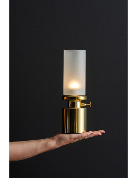 Lampe de table LED rechargeable dorée 29,5 cm Camp
