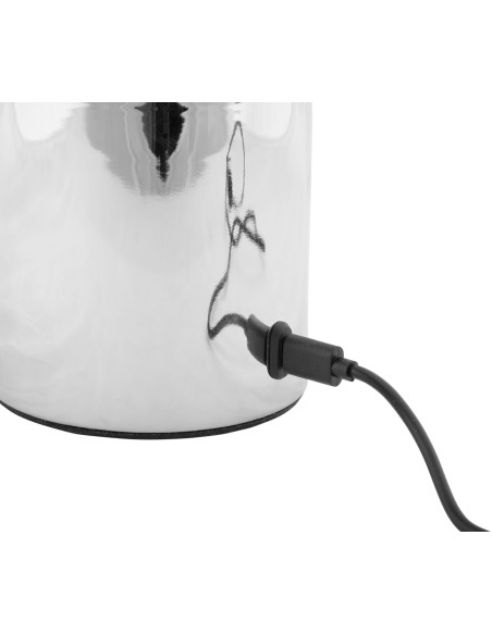 Lampe de table LED rechargeable chrome 29,5 cm Camp