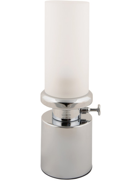 Lampe de table LED rechargeable chrome 29,5 cm Camp