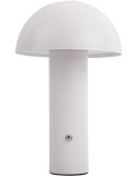 Lampe de table LED rechargeable blanche en fer 24,5 cm Fuego