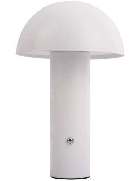 Lampe de table LED rechargeable blanche en fer 24,5 cm Fuego