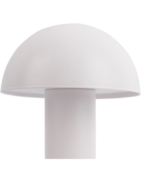 Lampe de table LED rechargeable blanche en fer 24,5 cm Fuego