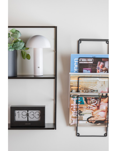 Lampe de table LED rechargeable blanche en fer 24,5 cm Fuego
