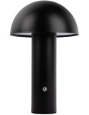 Lampe de table LED rechargeable fer noir mat 24,5 cm Fuego