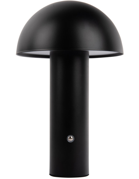 Lampe de table LED rechargeable fer noir mat 24,5 cm Fuego