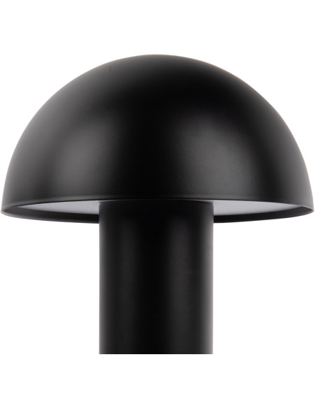 Lampe de table LED rechargeable fer noir mat 24,5 cm Fuego