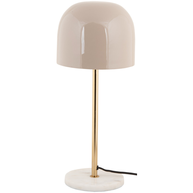 Lampe à poser marbre gris chaud doré...