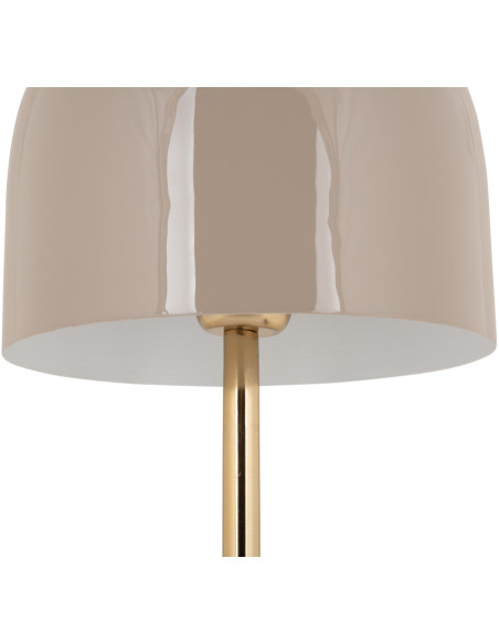 Lampe à poser marbre gris chaud doré 50 cm Manta