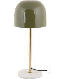 Lampe à poser vert olive marbre et doré 50 cm Manta