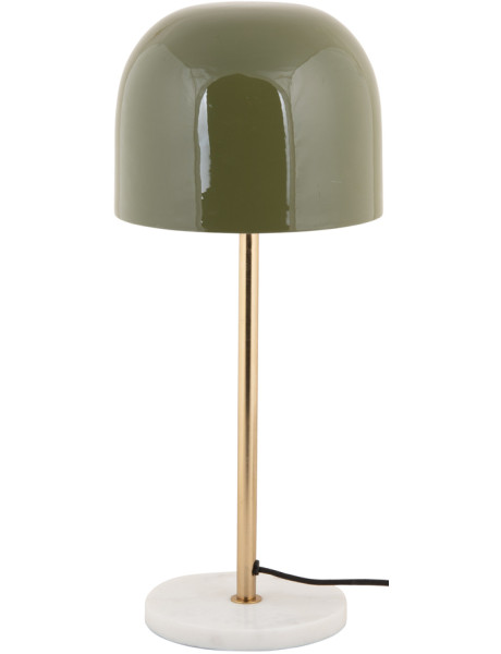 Lampe à poser vert olive marbre et doré 50 cm Manta