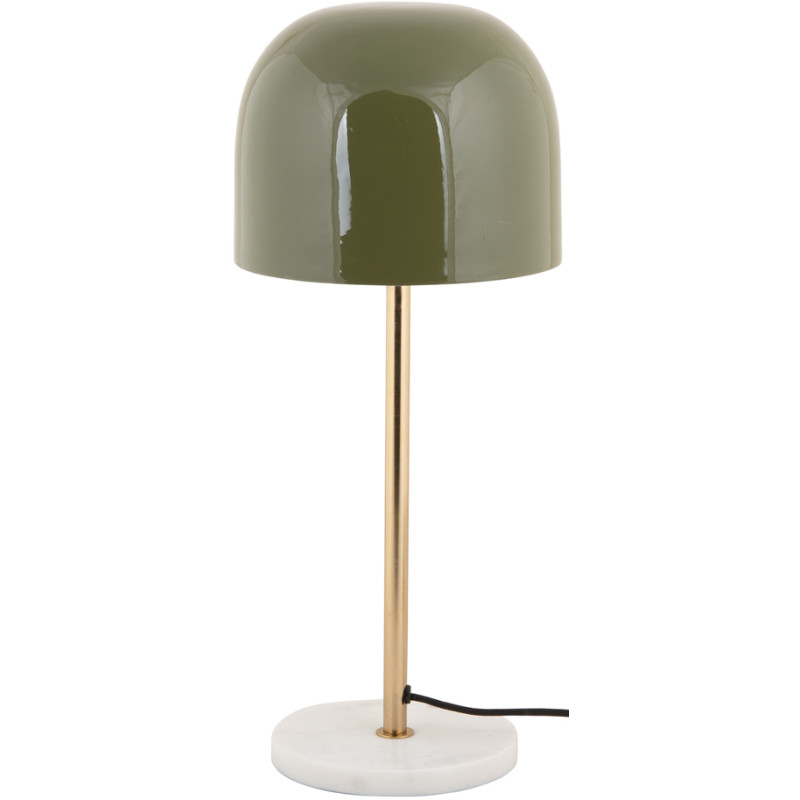 Lampe à poser vert olive marbre et...
