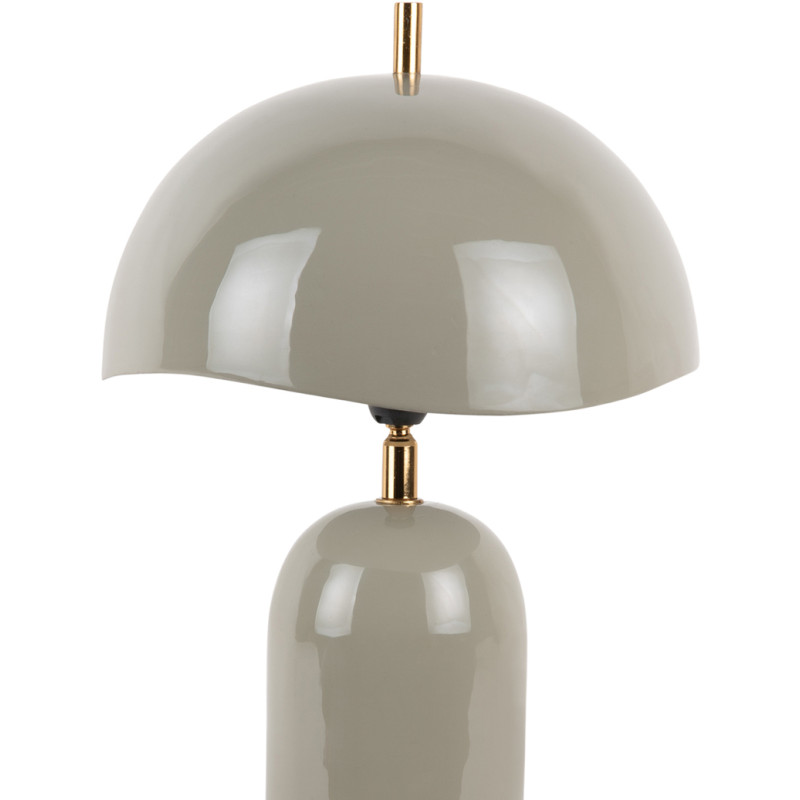 Lampe à poser champignon gris taupe...