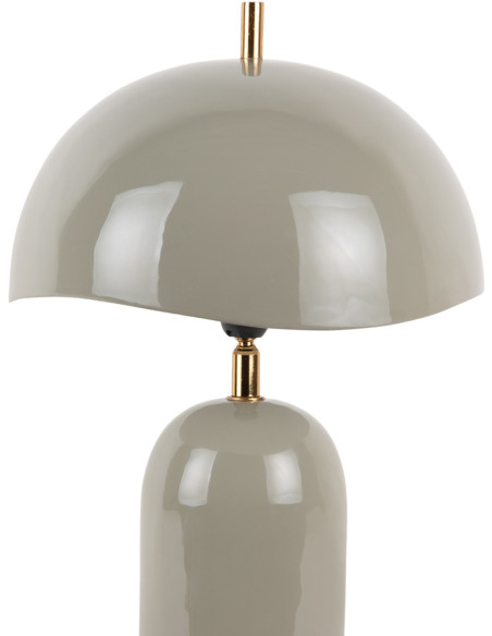 Lampe à poser champignon gris taupe 41 cm Querido