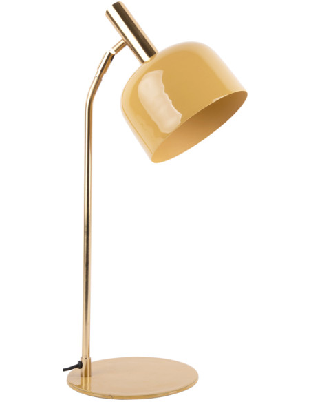 Lampe de bureau métal jaune miel 56 cm Smart