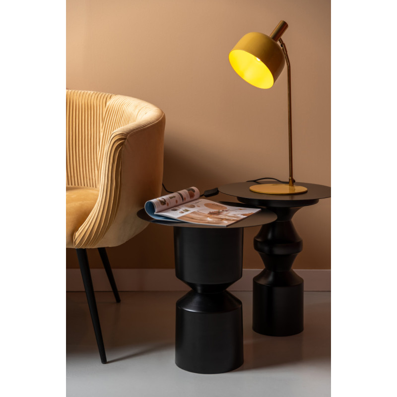 Lampe de bureau métal jaune miel 56...