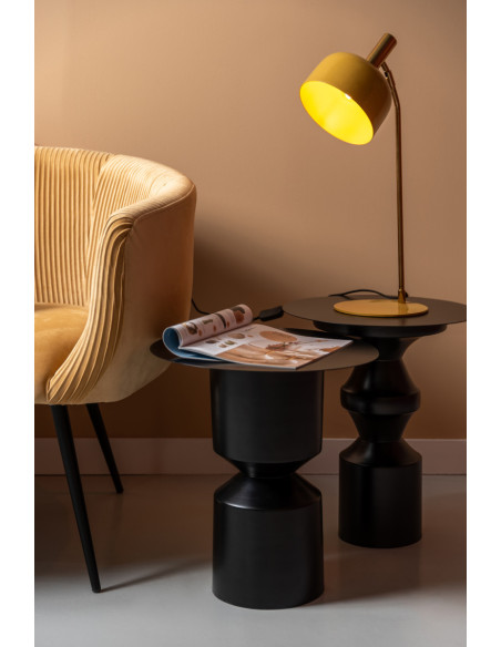 Lampe de bureau métal jaune miel 56 cm Smart