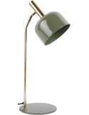 Lampe de bureau métal vert olive et doré 56 cm Smart