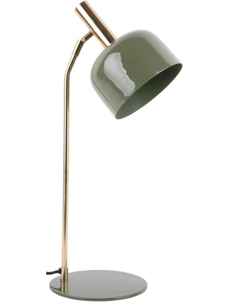 Lampe de bureau métal vert olive et doré 56 cm Smart