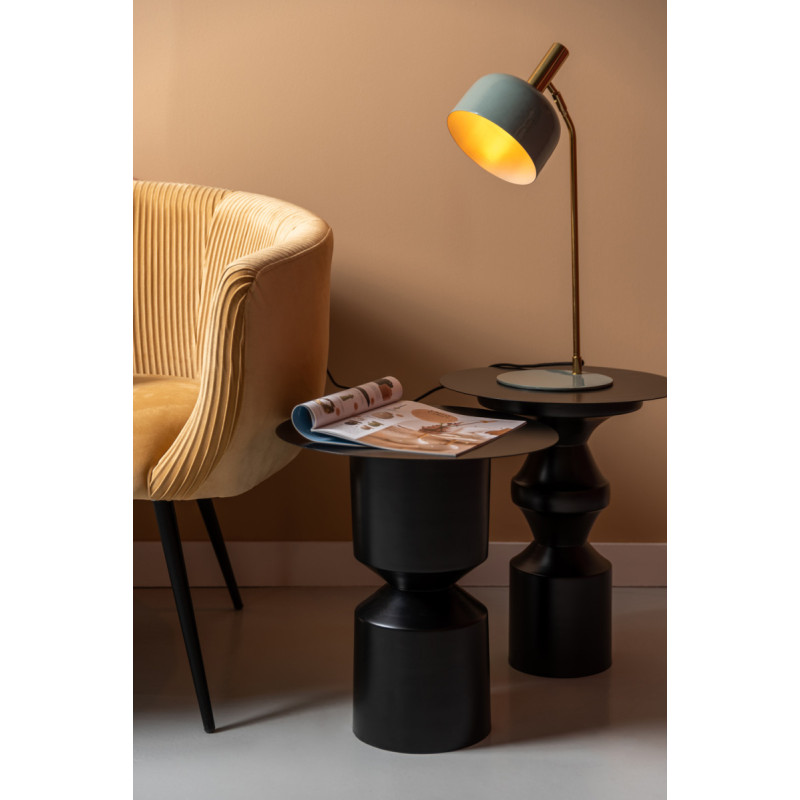 Lampe de bureau métal bleu brume 56...
