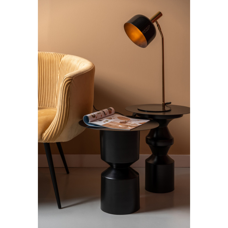 Lampe de bureau métal noir et doré 56...