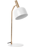 Lampe de bureau métal blanc et doré 56 cm Smart