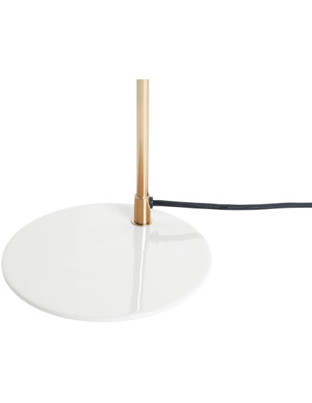 Lampe de bureau métal blanc et doré 56 cm Smart