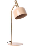 Lampe de bureau métal beige rosé 56 cm Smart