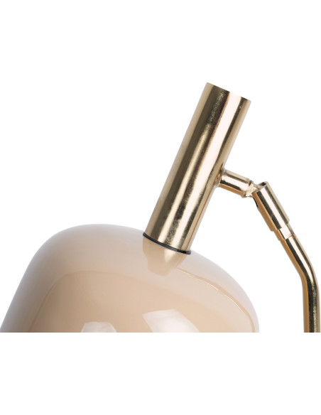 Lampe de bureau métal beige rosé 56 cm Smart