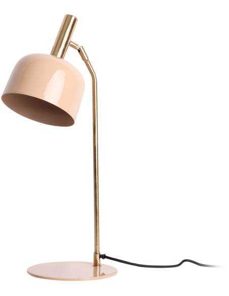 Lampe de bureau métal beige rosé 56 cm Smart