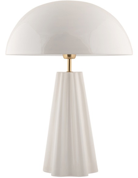 Lampe à poser champignon métal blanc 55 cm Amplio XL