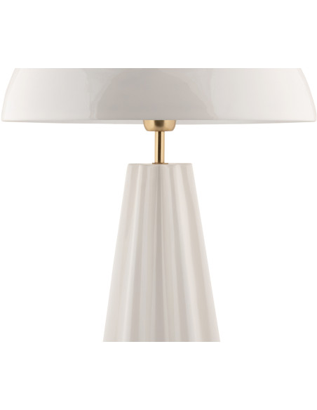 Lampe à poser champignon métal blanc 55 cm Amplio XL