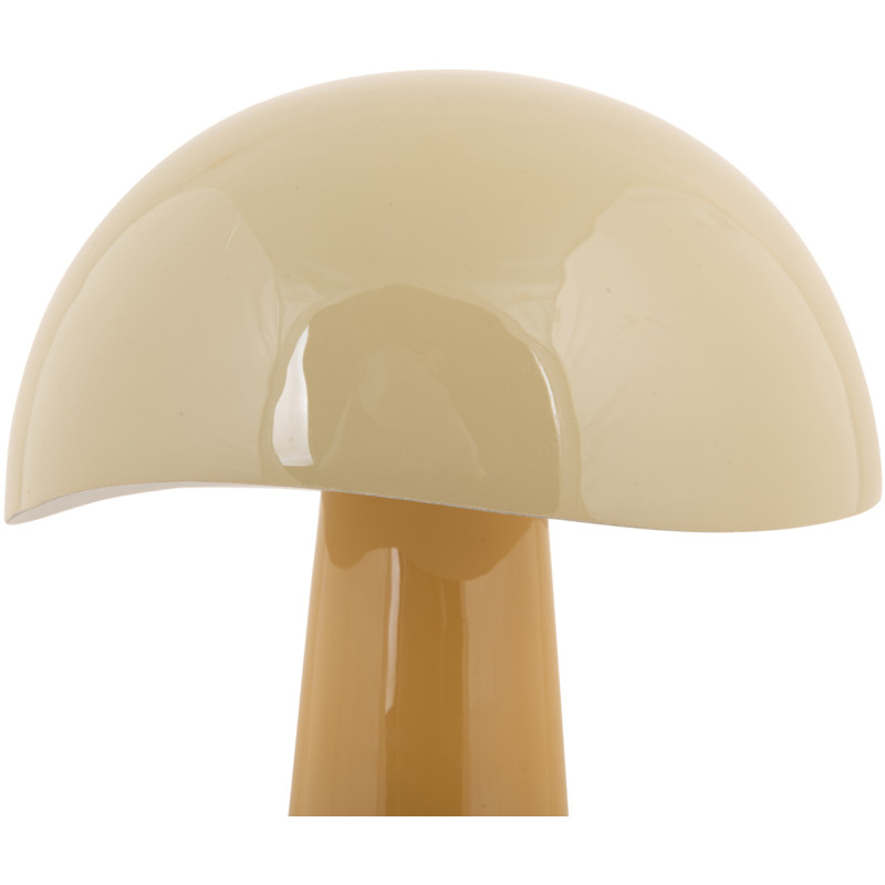 Lampe à poser champignon métal jaune...