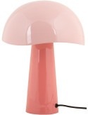 Lampe à poser champignon rose métal 33 cm Grato