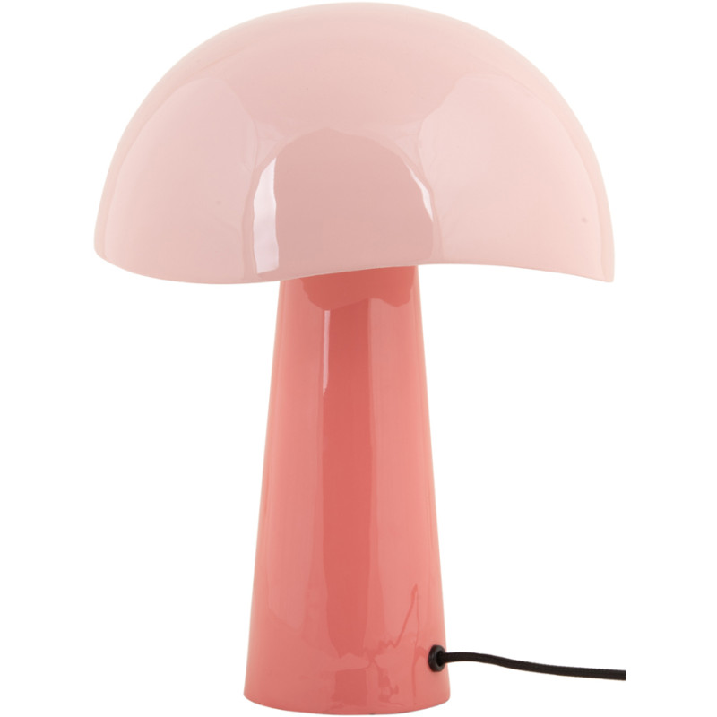 Lampe à poser champignon rose métal...