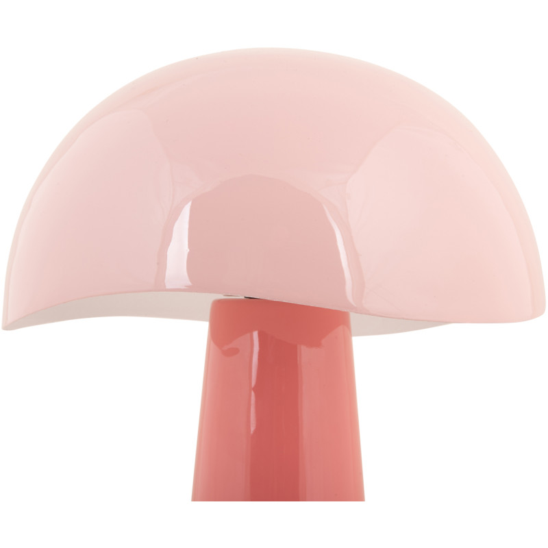 Lampe à poser champignon rose métal...