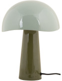 Lampe à poser champignon vert sauge métal 25x25x33 cm Grato