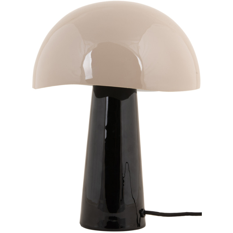 Lampe à poser champignon noir et...