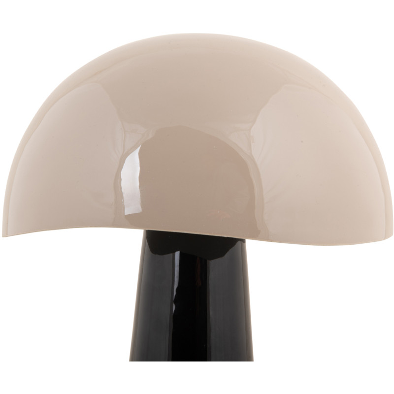 Lampe à poser champignon noir et...
