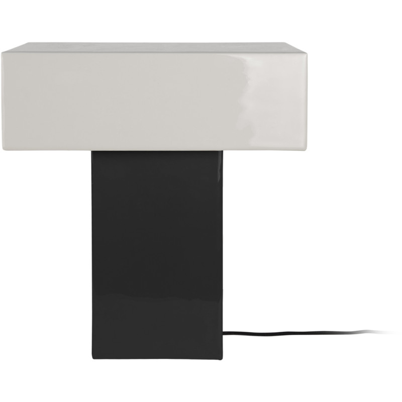 Lampe à poser noire rectangulaire...
