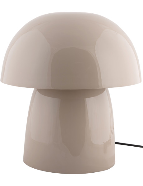 Lampe à poser champignon métal gris chaud 30x30x34 cm...