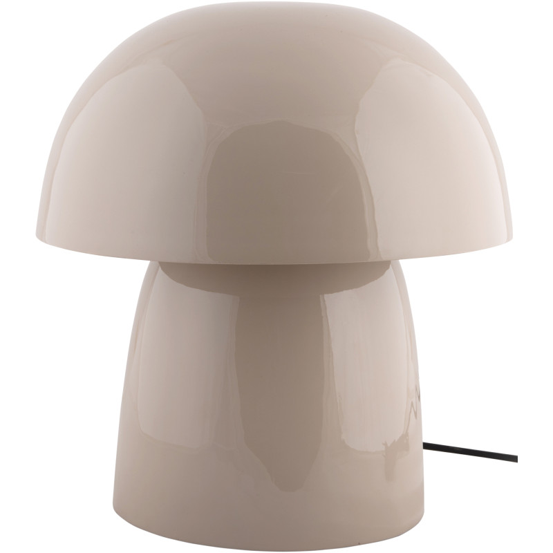 Lampe à poser champignon métal gris...