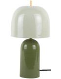 Lampe à poser champignon métal vert sauge 20x43 cm Rico