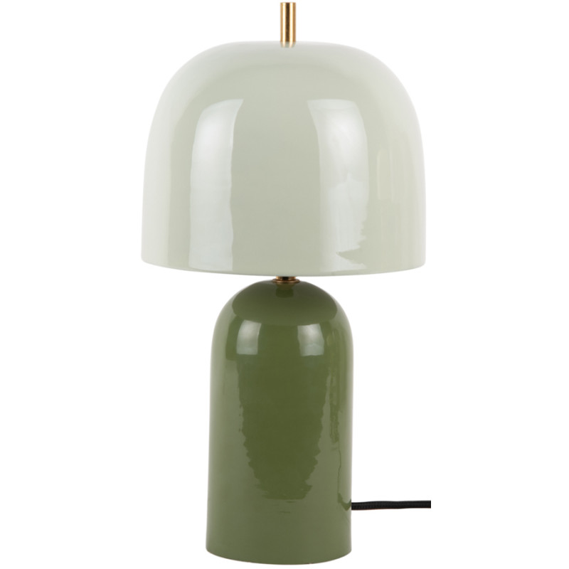 Lampe à poser champignon métal vert...
