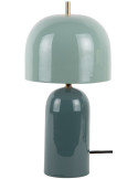 Lampe à poser champignon métal bleu brume 20x43 cm Rico