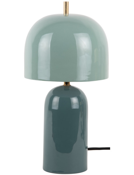 Lampe à poser champignon métal bleu brume 20x43 cm Rico