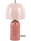 Lampe champignon métal rose poudré 20x43 cm Rico